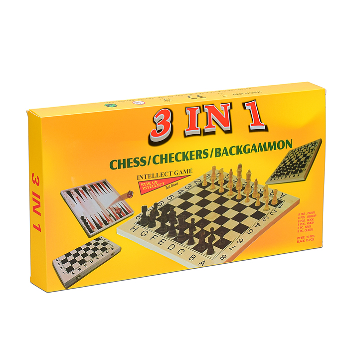 Фото к товару Игра 00-3177, 3 в 1 "Шахматы, шашки,нарды" Игра 00-3177, 3 в 1 "Шахматы, шашки,нарды"