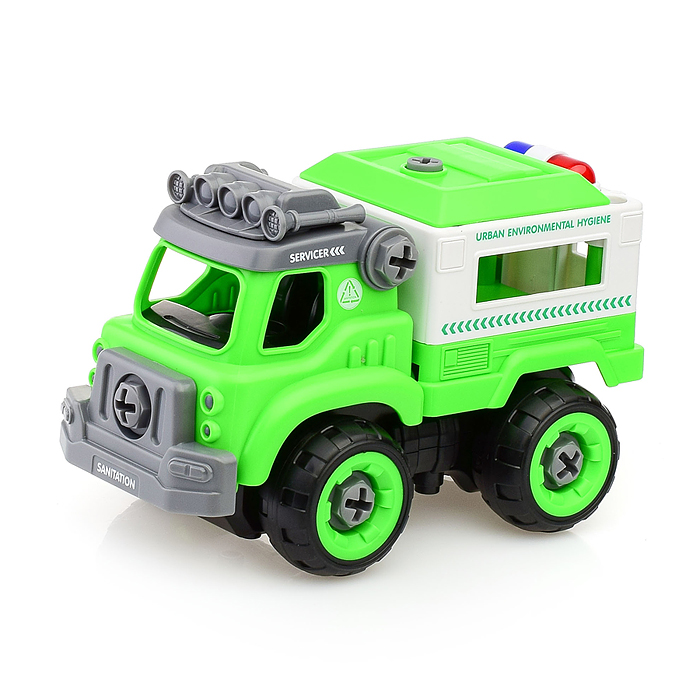 Конструктор LM8042/43/44-SY-3 "Городские службы" зеленый, в коробке