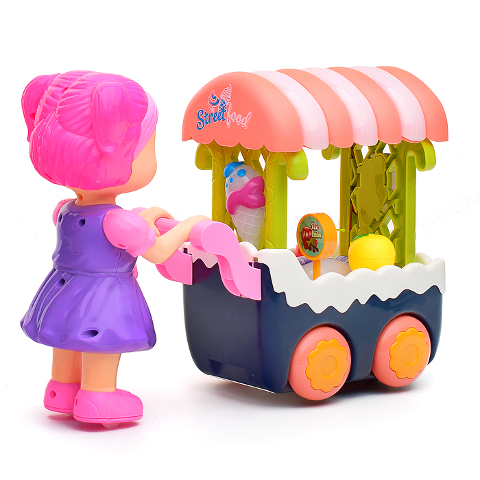 Фото к товару Интерактивная игрушка 6636B "Девочка с тележкой" в коробке Интерактивная игрушка 6636B "Девочка с тележкой" в коробке