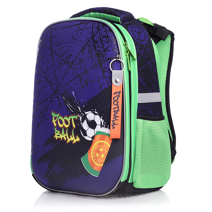 Рюкзак каркасный "Граффити футбол" формованный из полимеров, материал: нейлон, полиэстер, полн