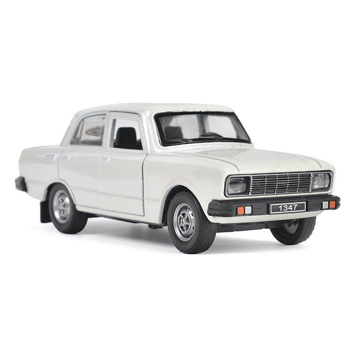 Машина металл АЗЛК "Москвич-2140sl", 12,5 см, (инерция, белый) в коробке