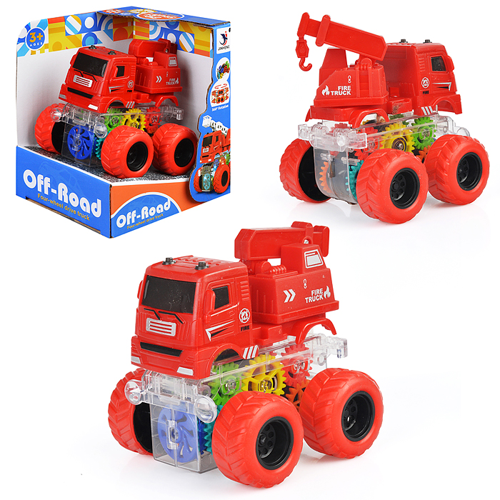 Фото к товару Машина-перевертыш 1819-61A "Спец" шестеренки, в ассортименте, на батарейках, в коробке Машина-перевертыш 1819-61A "Спец" шестеренки, в ассортименте, на батарейках, в коробке