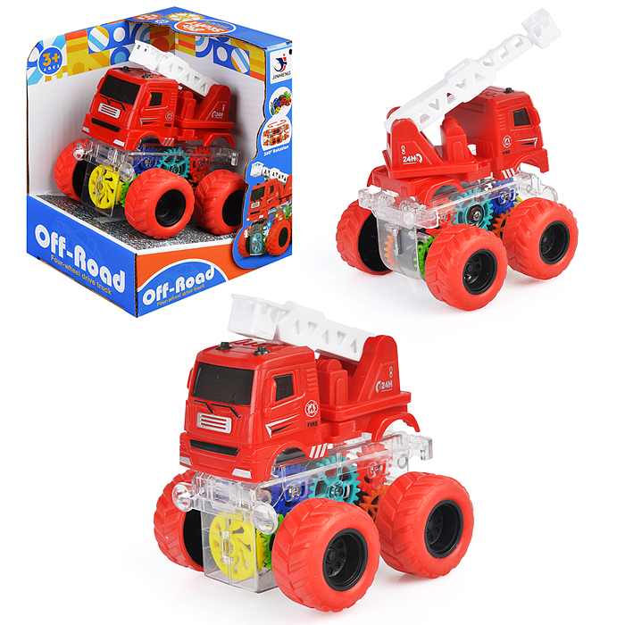 Фото к товару Машина-перевертыш 1819-61A "Спец" шестеренки, в ассортименте, на батарейках, в коробке Машина-перевертыш 1819-61A "Спец" шестеренки, в ассортименте, на батарейках, в коробке