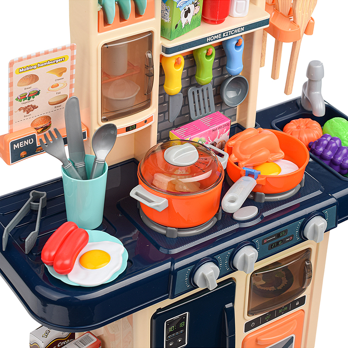 Игровой набор кухня MJL-708 "Время игры"  цвет синий, в коробке