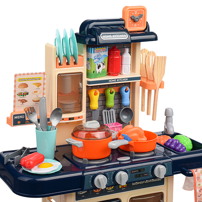 Игровой набор кухня MJL-708 "Время игры"  цвет синий, в коробке