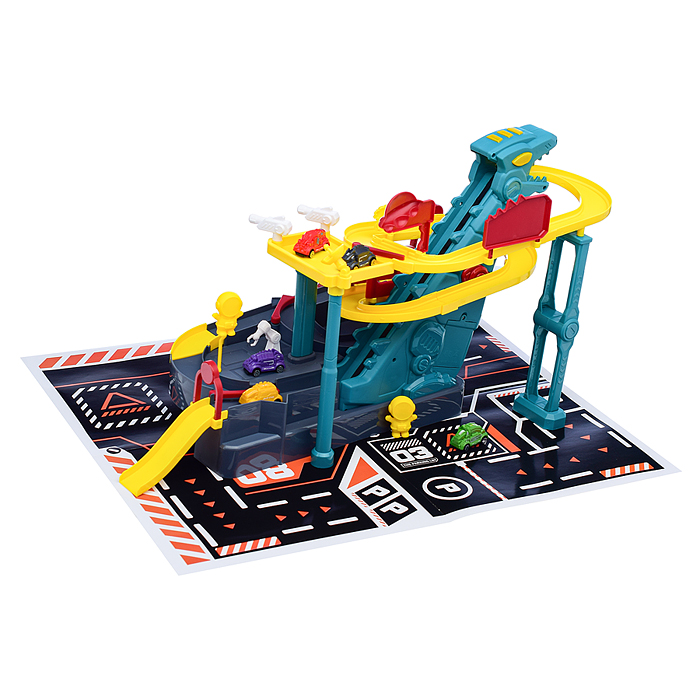 Парковка-трек 388-589 "Дино паркинг" (42 дет.) в коробке