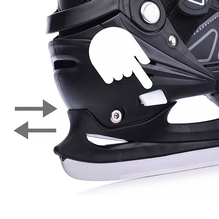 Коньки детские 00-1374, размер M, черный