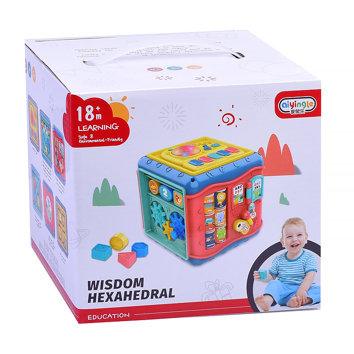 Развивающий куб 668-176 "Умный малыш" в коробке