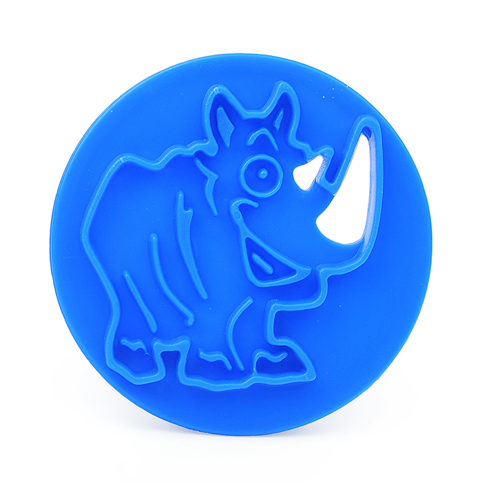 Масса для лепки набор Roller - Роллер, трехсторонний ролик, 2 штампа, 2 пакетика с тестом