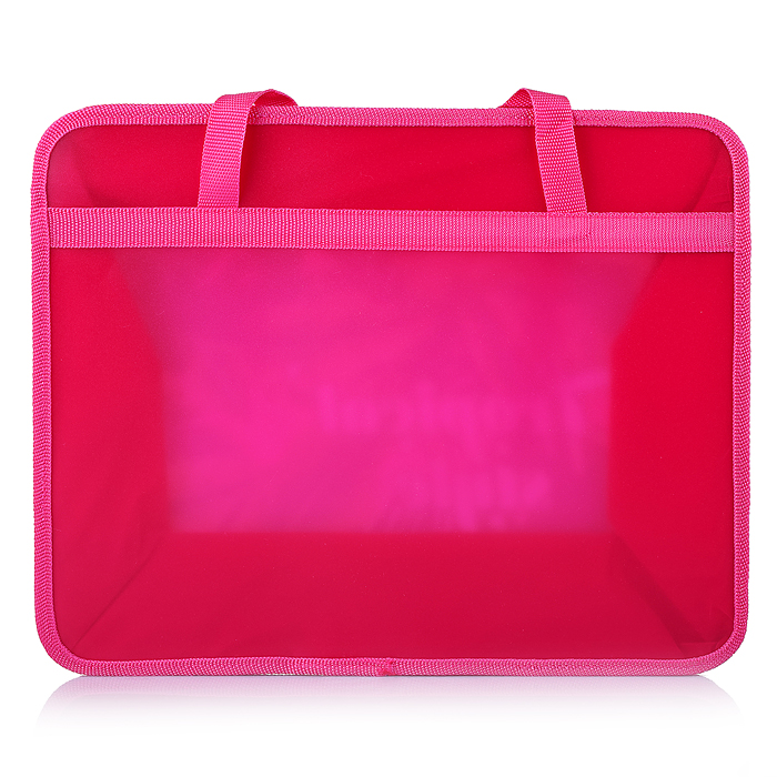 Папка пластиковая с ручками А4, широкая "Тропический узор"