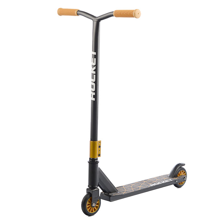 Фото к товару Самокат-снегокат трюковой R0005 в коробке (золотой) Самокат-снегокат трюковой R0005 в коробке (золотой)