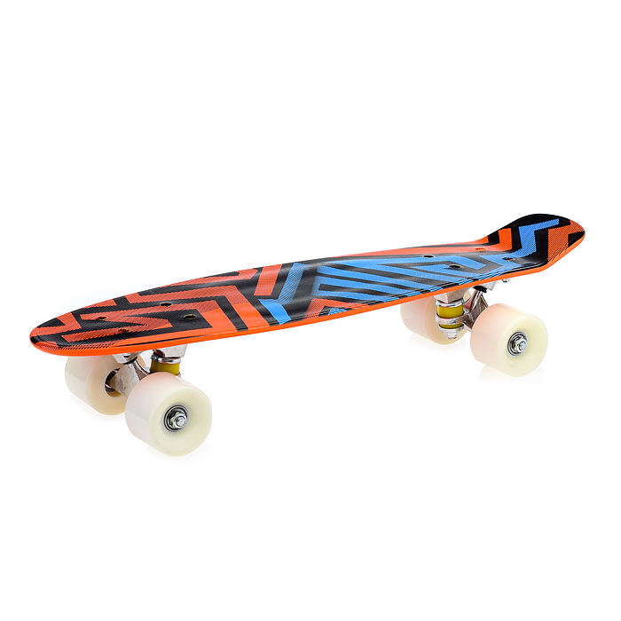 Скейтборд подростковый ROCKET 57x15 см,колеса PU
