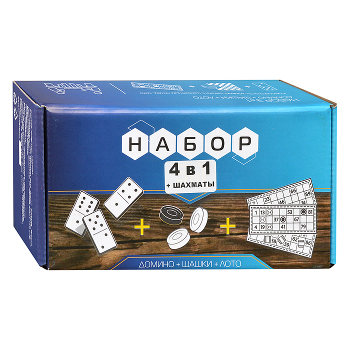 Фото к товару Набор 4 в 1 лото (пластик.) шашки, домино, шахматы, шахматное поле. Набор 4 в 1 лото (пластик.) шашки, домино, шахматы, шахматное поле.