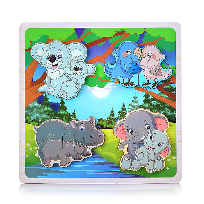 Пазл-вкладыш D1700 "Дикая природа"