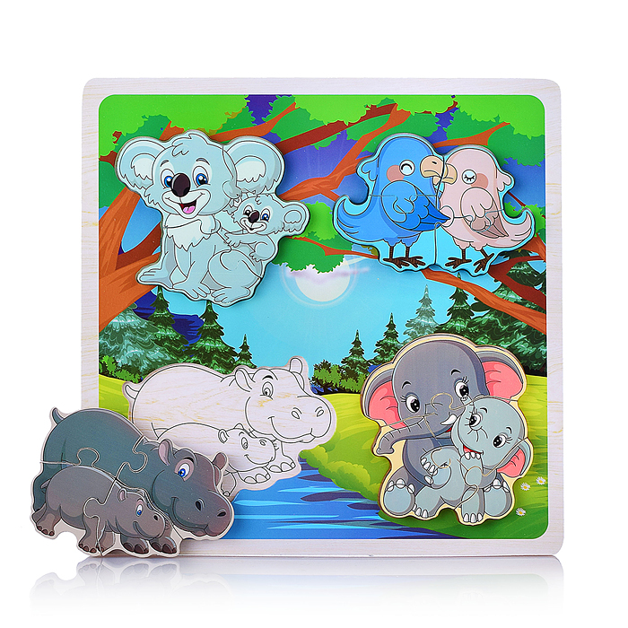 Пазл-вкладыш D1700 "Дикая природа"