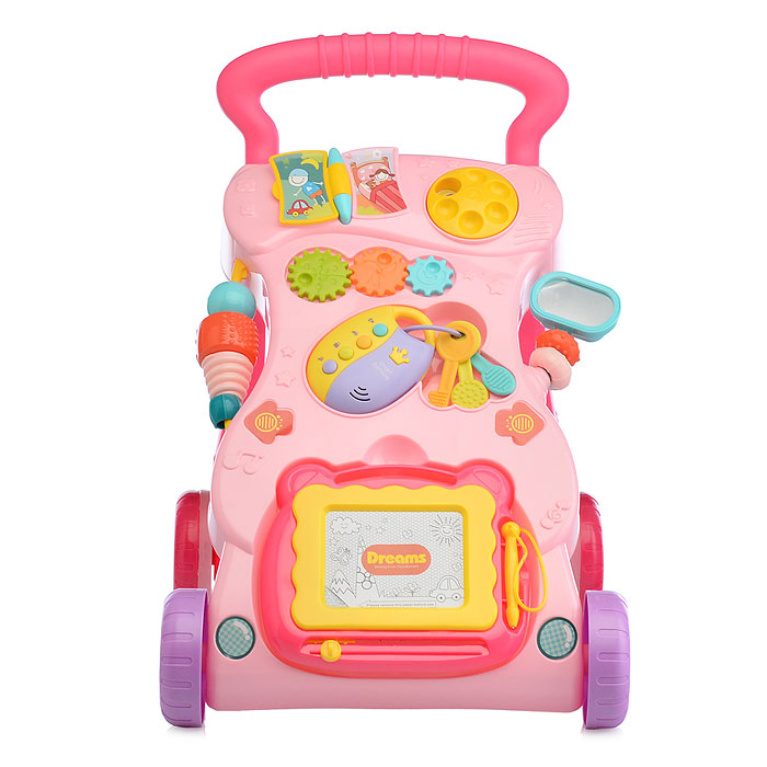 Фото к товару Игровой центр-Каталка HE0823 "Веселые шаги" розовый, в коробке Игровой центр-Каталка HE0823 "Веселые шаги" розовый, в коробке