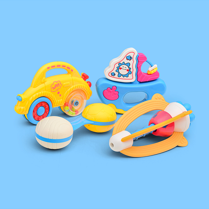 Фото к товару Набор погремушек Y0043 "Путешествие" в пакете Набор погремушек Y0043 "Путешествие" в пакете