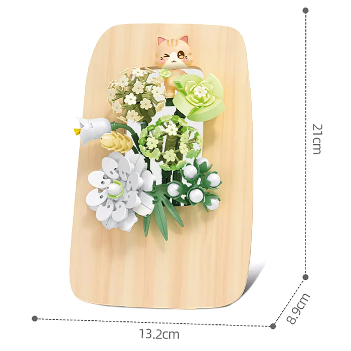 Конструктор 611085 "Композиция с цветами" (224 дет.) в коробке