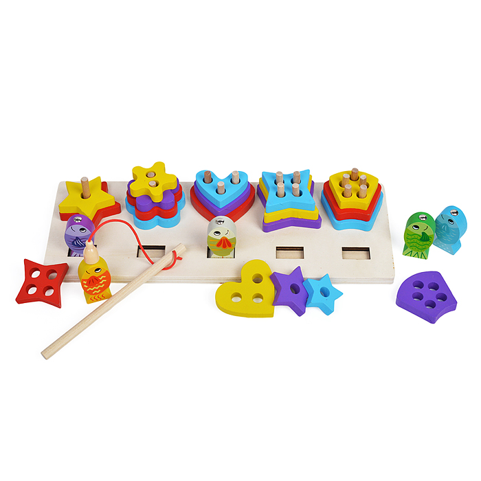 Фото к товару Игра развивающая D1729-3 "Фигурная рыбалка" в коробке Игра развивающая D1729-3 "Фигурная рыбалка" в коробке