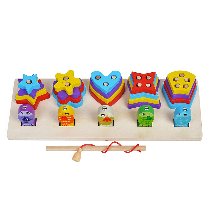 Фото к товару Игра развивающая D1729-3 "Фигурная рыбалка" в коробке Игра развивающая D1729-3 "Фигурная рыбалка" в коробке