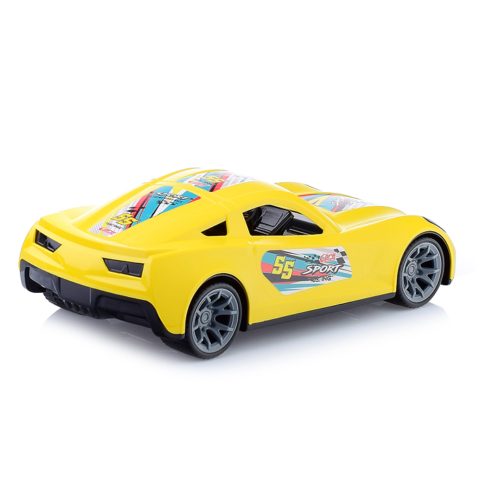 Машинка Turbo "V-MAX" желтая 40 см 