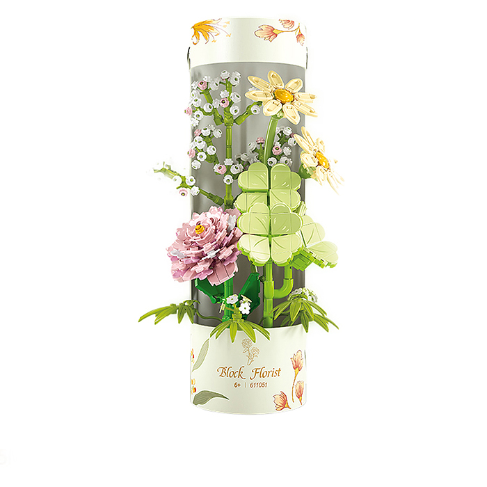 Конструктор 611051 "Цветочная композиция" (598 дет.) в коробке