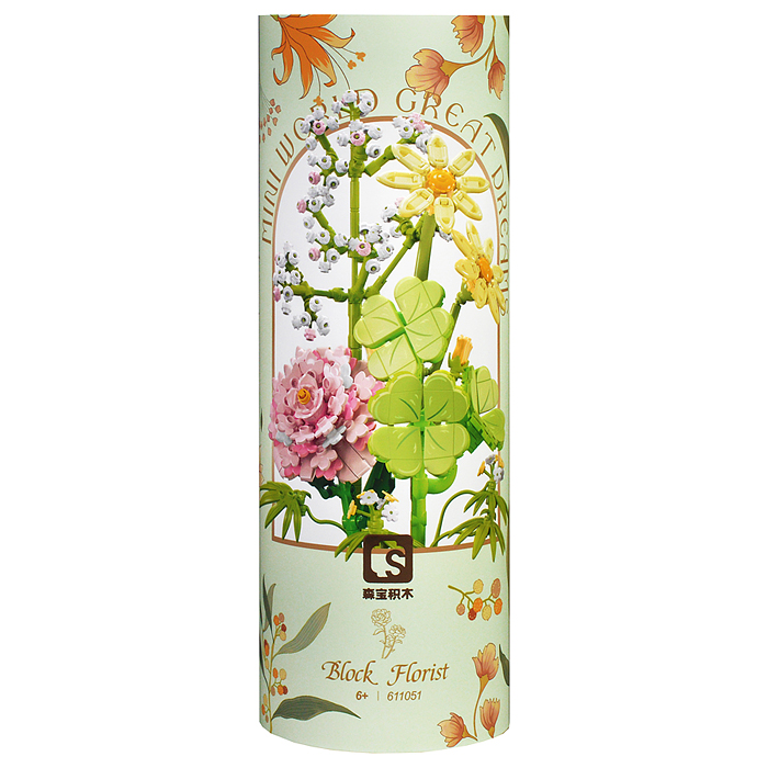 Конструктор 611051 "Цветочная композиция" (598 дет.) в коробке