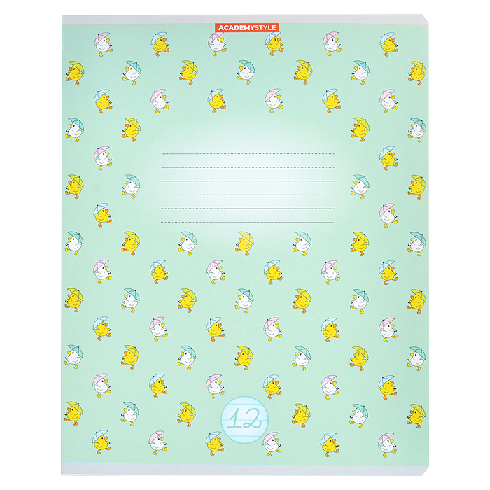 Тетрадь 12л А5 линейка "Уточки"