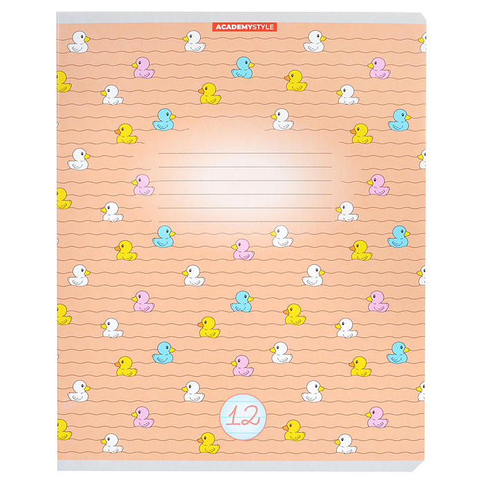 Тетрадь 12л А5 линейка "Уточки"
