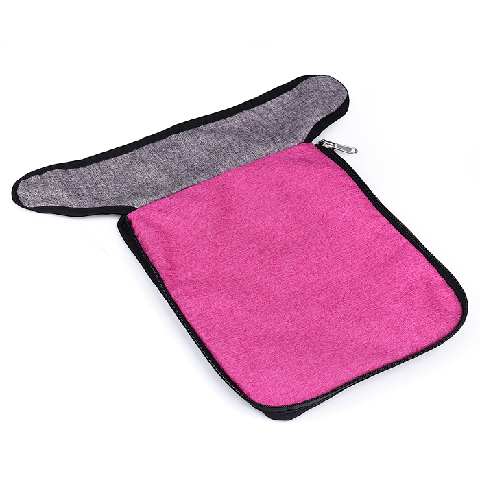 Коляска-трансформер для кукол 9633 металлическая, регулируемая ручка, с корзиной, цвет красно-голуб