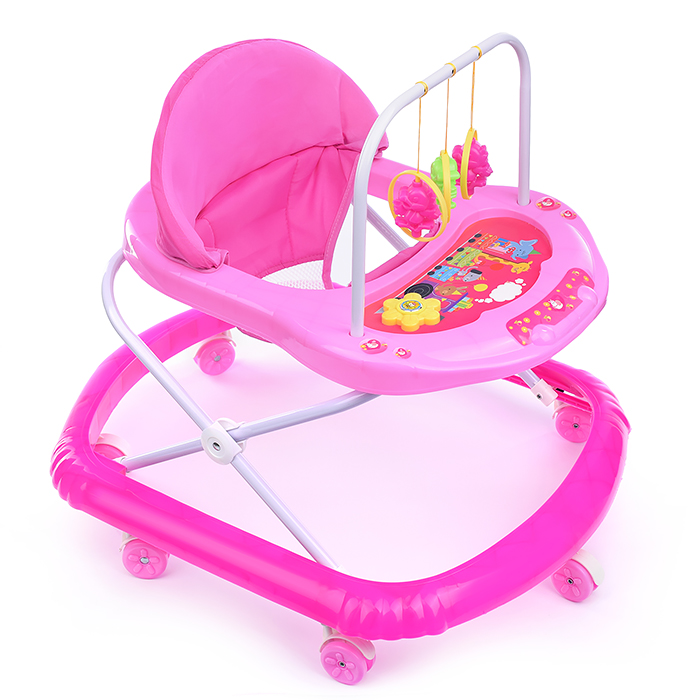 Фото к товару Ходунки 902-A-1 "Птички" розовые, в пакете Ходунки 902-A-1 "Птички" розовые, в пакете