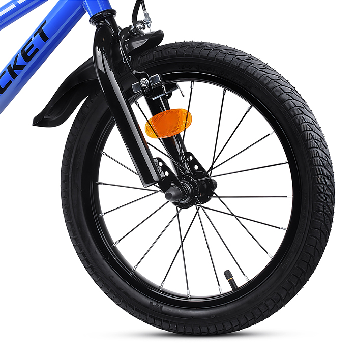 Фото к товару Велосипед 16" Rocket First, цвет синий Велосипед 16" Rocket First, цвет синий