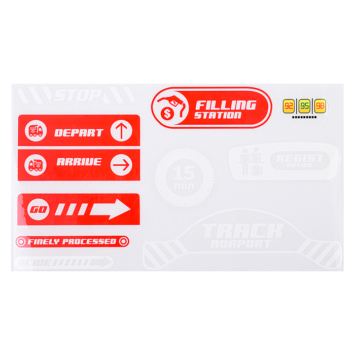 Парковка CLM-992 "Микс" красная, в коробке