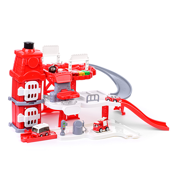 Парковка CLM-992 "Микс" красная, в коробке