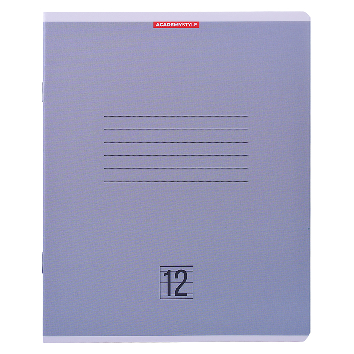 Тетр 12л  А5 линия  обл карт ВД лак Однотононный микс