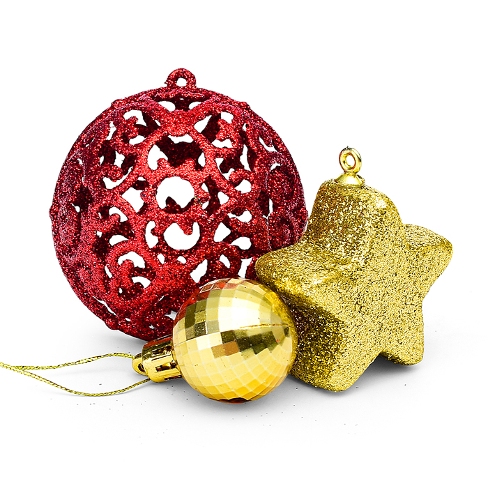 Фото к товару Набор новогодних шаров S2193 "Звездный" Набор новогодних шаров S2193 "Звездный"