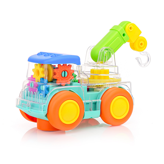 Машина M04-B "Автокран" на батарейках, в коробке
