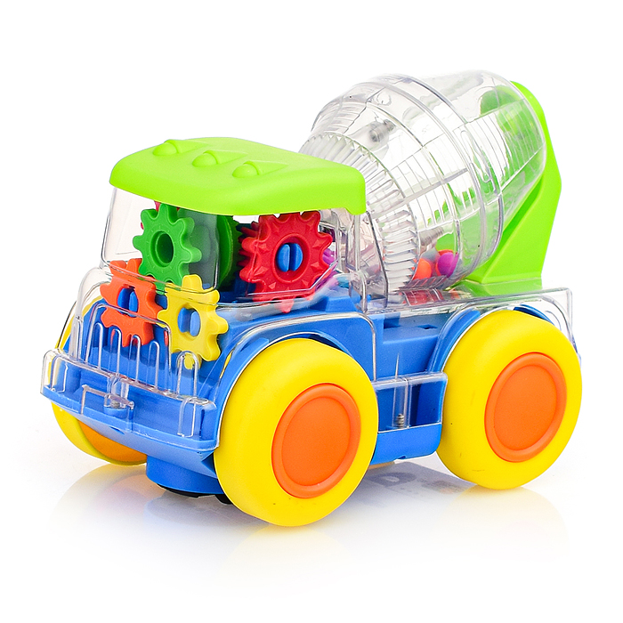 Машина M03-B "Бетономешалка" на батарейках, в коробке