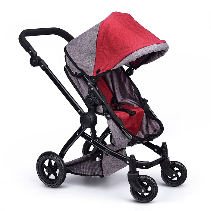 Фото к товару Коляска - трансформер для кукол 9651 металлическая, регулируемая ручка, с корзиной,цвет красно-корич Коляска - трансформер для кукол 9651 металлическая, регулируемая ручка, с корзиной,цвет красно-корич