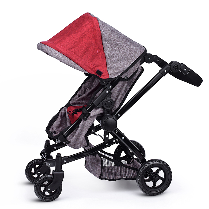 Фото к товару Коляска - трансформер для кукол 9651 металлическая, регулируемая ручка, с корзиной,цвет красно-корич Коляска - трансформер для кукол 9651 металлическая, регулируемая ручка, с корзиной,цвет красно-корич