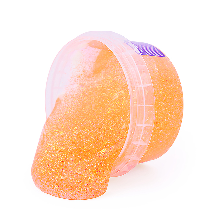 Слайм Пегас, битое стекло оранжевый  200 гр.