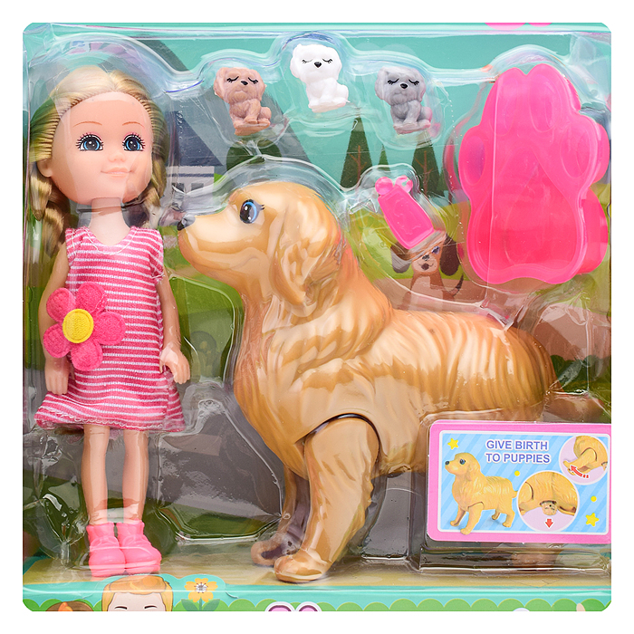 Кукла 53844 с аксессуарами, на листе