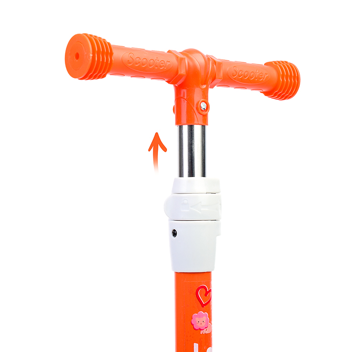 Самокат U038228Y 3-х кол., оранжевый, PU, ABEC 7, в коробке