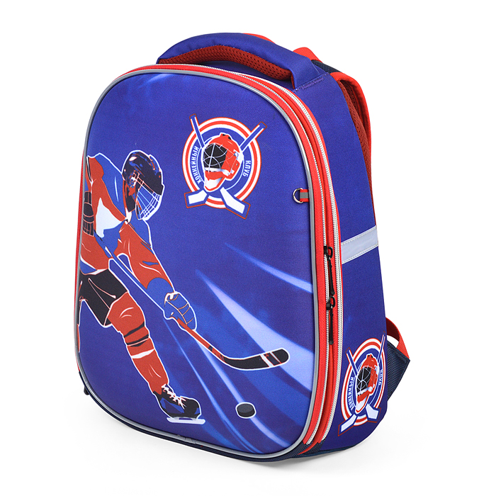 Рюкзак каркасный "Хоккей" формованный из полимеров, материал: нейлон, полиэстер, полноцветная пе
