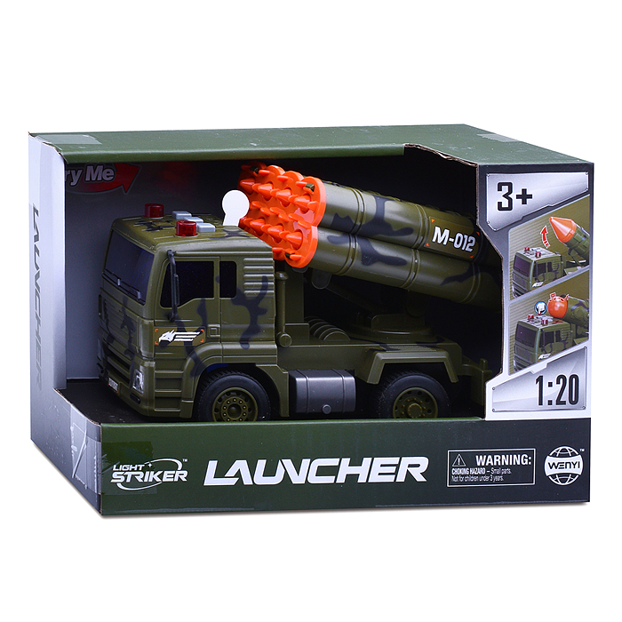 Машина WY440D "Военная техника М-012" с ракетной установкой, в коробке