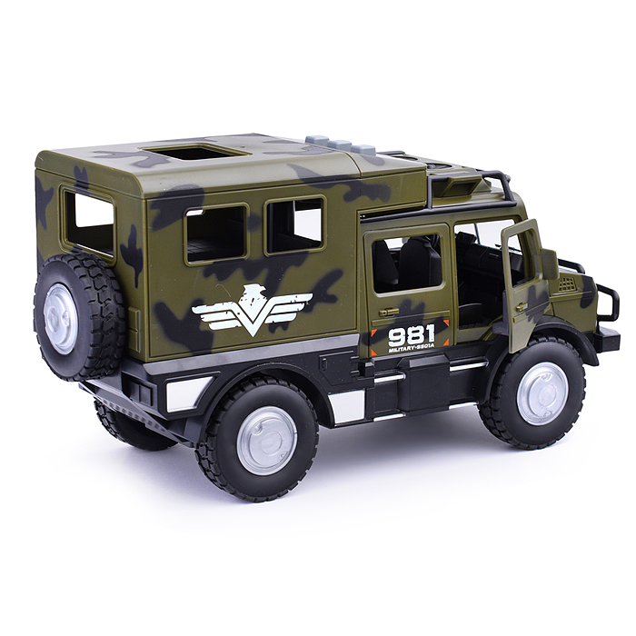 Машина WY980A "Военная" на батарейках, в коробке