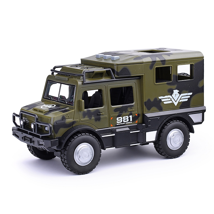 Машина WY980A "Военная" на батарейках, в коробке