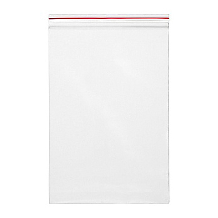 Пакет упаковочный с замком Zip Lock (100 шт в упаковке) 150x220 мм,35 мкм, прозр, 50 шт в упаковке,