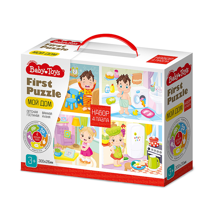 Пазл First Puzzle 4в1 "Мой дом"Baby Toys