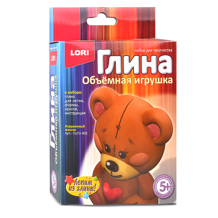 Игрушка из глины "Игрушечный мишка"